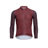 Jersey de Ciclismo Térmico M/L Hombre Ascender Marsala Red